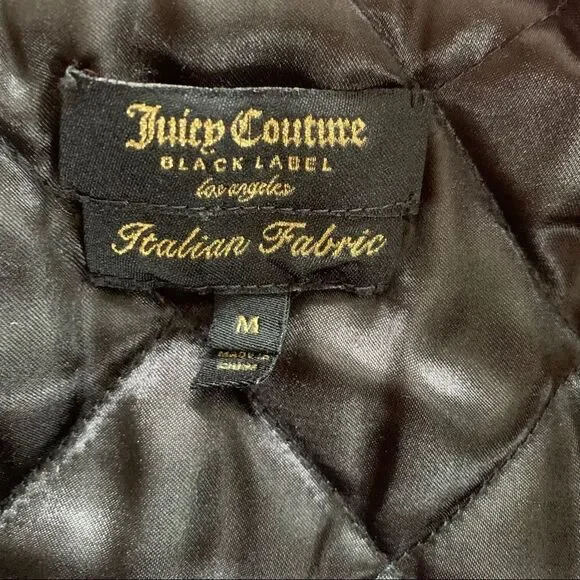 Juicy Couture Buffalo Check pink Fur Jacket